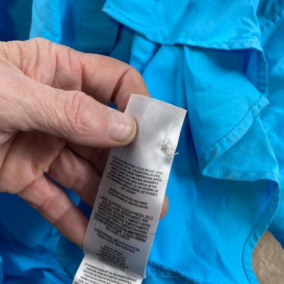 Columbia Men's Fishing Shirt Size XL PFG Blue Short Sleeve Caped Vented Camping - Picture 11 of 12